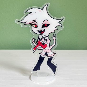 Acrylic Standee Angel Dust Hazbin Hotel fanart by . 