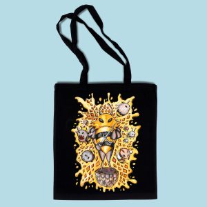 Black Hollow Knight Tote Bag Hiveknight Beehive Boss by .