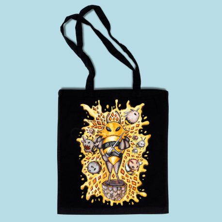 Black Hollow Knight Tote Bag Hiveknight Beehive Boss by . 