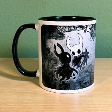 Black Hollow Knight shade fanart mug by . 