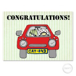 Congratulations-card-car3B by Dewy Venerius. 