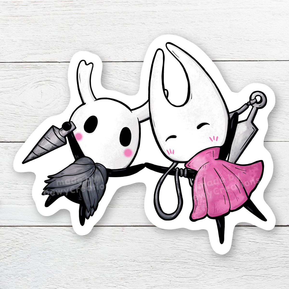 Hollow Knight Hornet Git Gud Sticker -  Norway