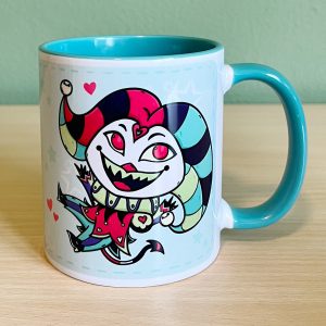 Fizzarolli fanart turquoise mug Helluva Boss by .