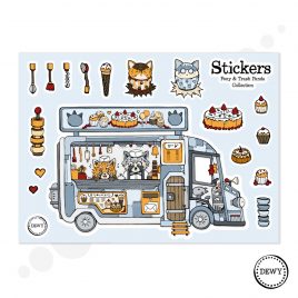 Foodtruck-sticker-sheet-DewyCreations by Dewy Venerius. 