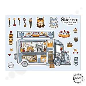 Foodtruck-sticker-sheet-DewyCreations by Dewy Venerius.