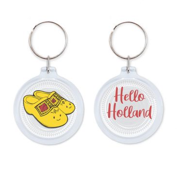 Hello-Holland-Nederland-klomp-klompjes-sleutelhanger-souvenir