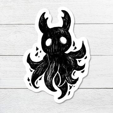 Hollow Knight Fanart sticker Shade by . 