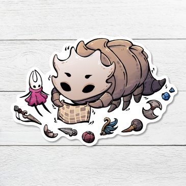 Hollow Knight Silksong fanart sticker Hornet Bell Beast Tools by . 