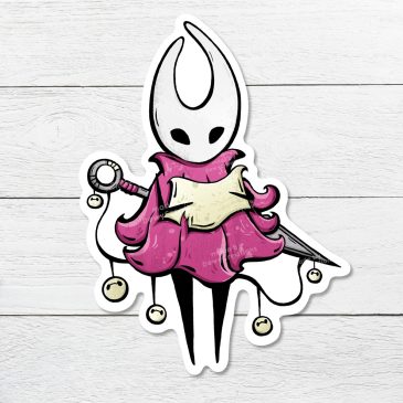 Hollow Knight Silksong fanart sticker Hornet map kawaii fantasy by . 
