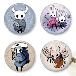 Hollow-Knight-fanart-buttons-Hornet-Quirrel-Primal-Aspid by . 