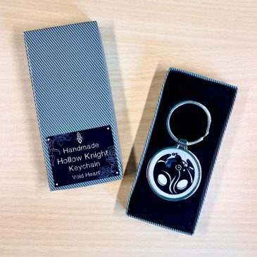 Hollow Knight metal keychain Void Heart by . 