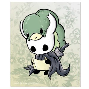 Hollow-Knight-print-Grub-map-DewyCreations by .