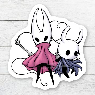 Hollow Knight sticker Hornet fanart by . 