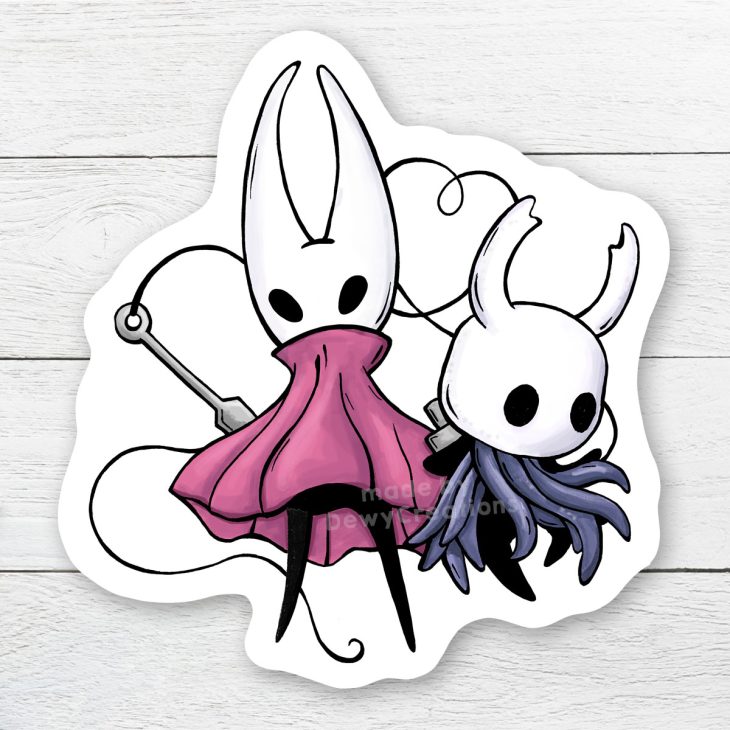 Hollow Knight sticker - the Knight & Hornet