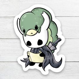 Hollow Knight Hornet Git Gud Sticker -  Norway