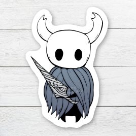 Hollow Knight sticker Knight with nail by . 