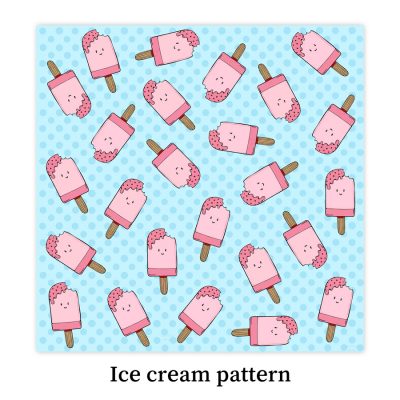 Ice-cream-pattern-DewyCreations by Dewy Venerius. 