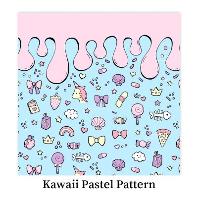 Kawaii-Pastel-Pattern-DewyCreations by Dewy Venerius. 