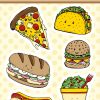 Kawaii-fastfood-sticker1B-web2 by Dewy Venerius.