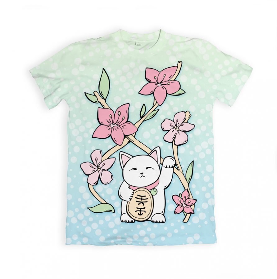 lucky cat tee