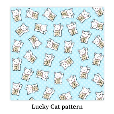 Lucky-cat-pattern-DewyCreations by Dewy Venerius. 