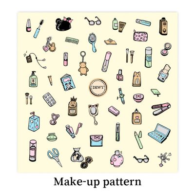Make-up-pattern-DewyCreations by Dewy Venerius. 