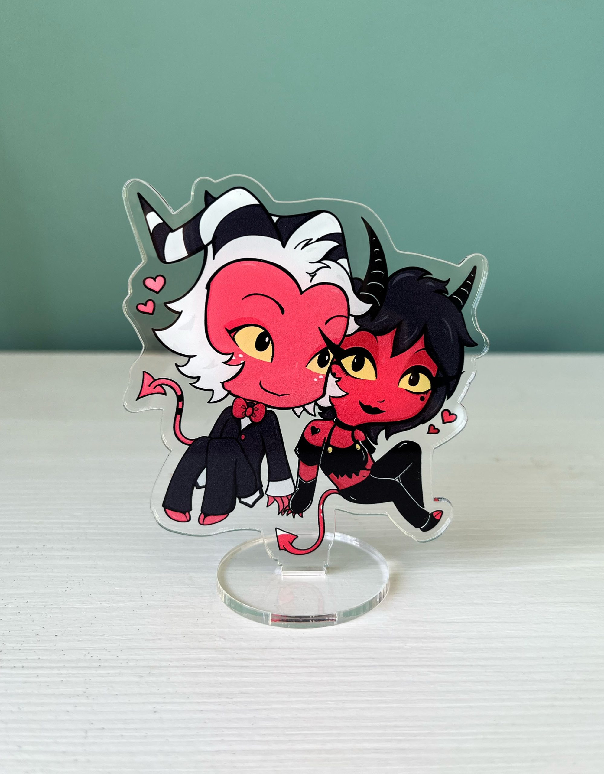 Millie & Moxxie acrylic stand back by .