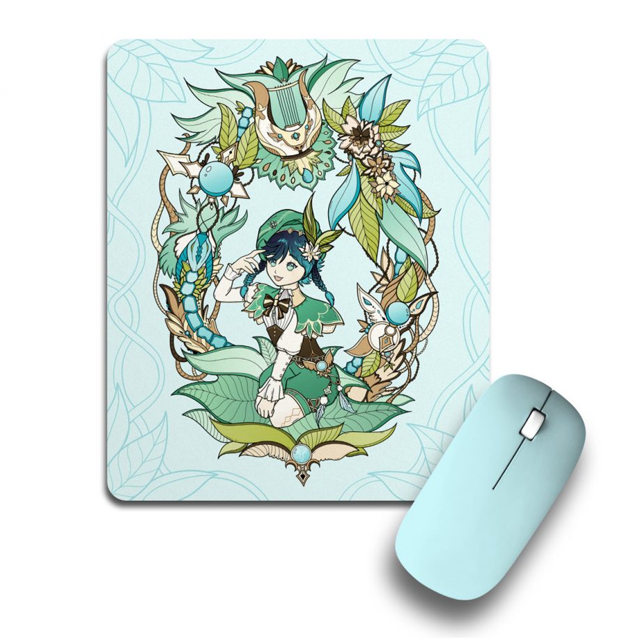 Tapis De Souris Genshin Impact Venti - Grand Format Professionnel Pour Gaming PC - NEUF