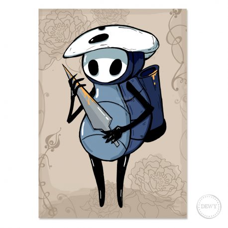 Quirrel postcard Hollow Knight fanart print