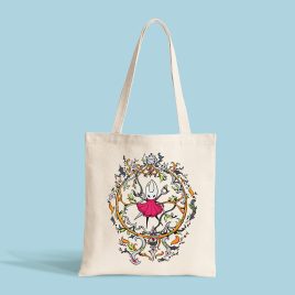 Tote Bag Hollow Knight Silksong Hornet naturel webshop by . 