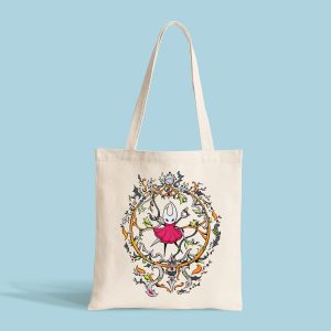 Tote Bag Hollow Knight Silksong Hornet naturel webshop by .