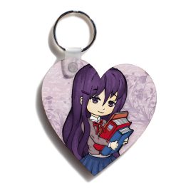 Yuri Doki Doki Literature Club fanart wooden keychain by . 