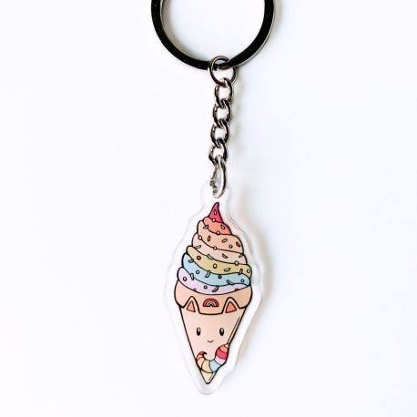 kawaii sleutelhanger unicorn eenhoorn ijsje by . 